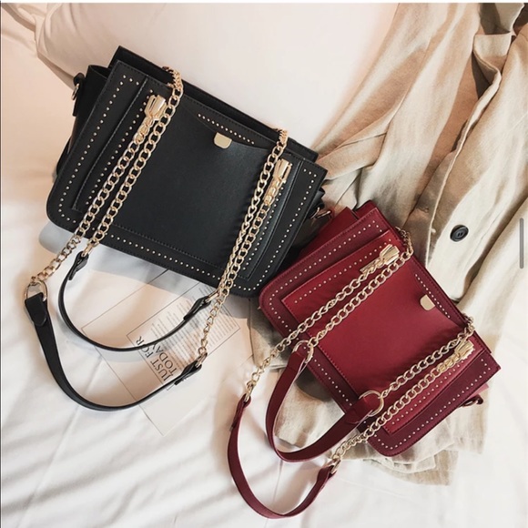 🆕JULIA Rivet Chain Shoulder Bag - Picture 11 of 11